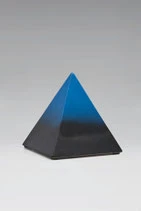 Blau, schwarz, Pyramide, Keramik